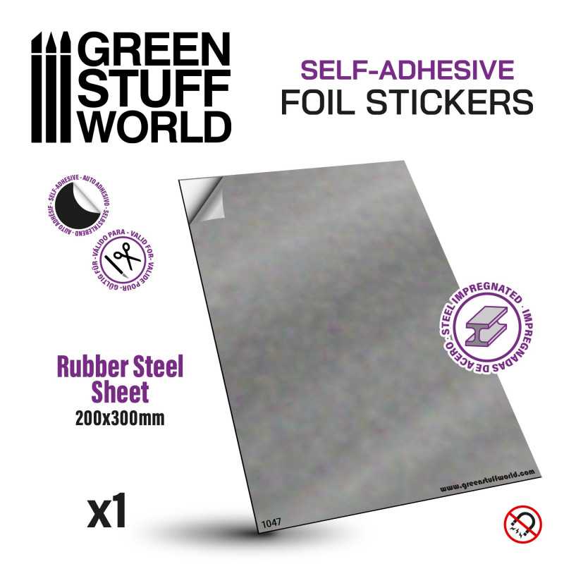 Green Stuff World Self Adhesive Steel/Rubber Sheet 0.9mm