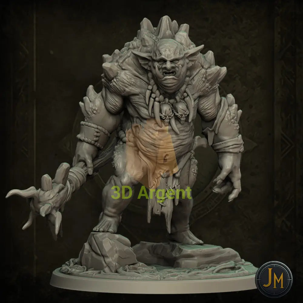 Stone Troll - Dungeons and Dragons (D&D), DragonLance, Frostgrave, Fantasy 3D Printed Resin Miniatures