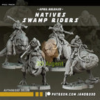 Swamp Raiders and Riders Star Wars Legion compatible 3D Printed Resin Miniatures