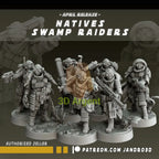 Swamp Raiders and Riders Star Wars Legion compatible 3D Printed Resin Miniatures