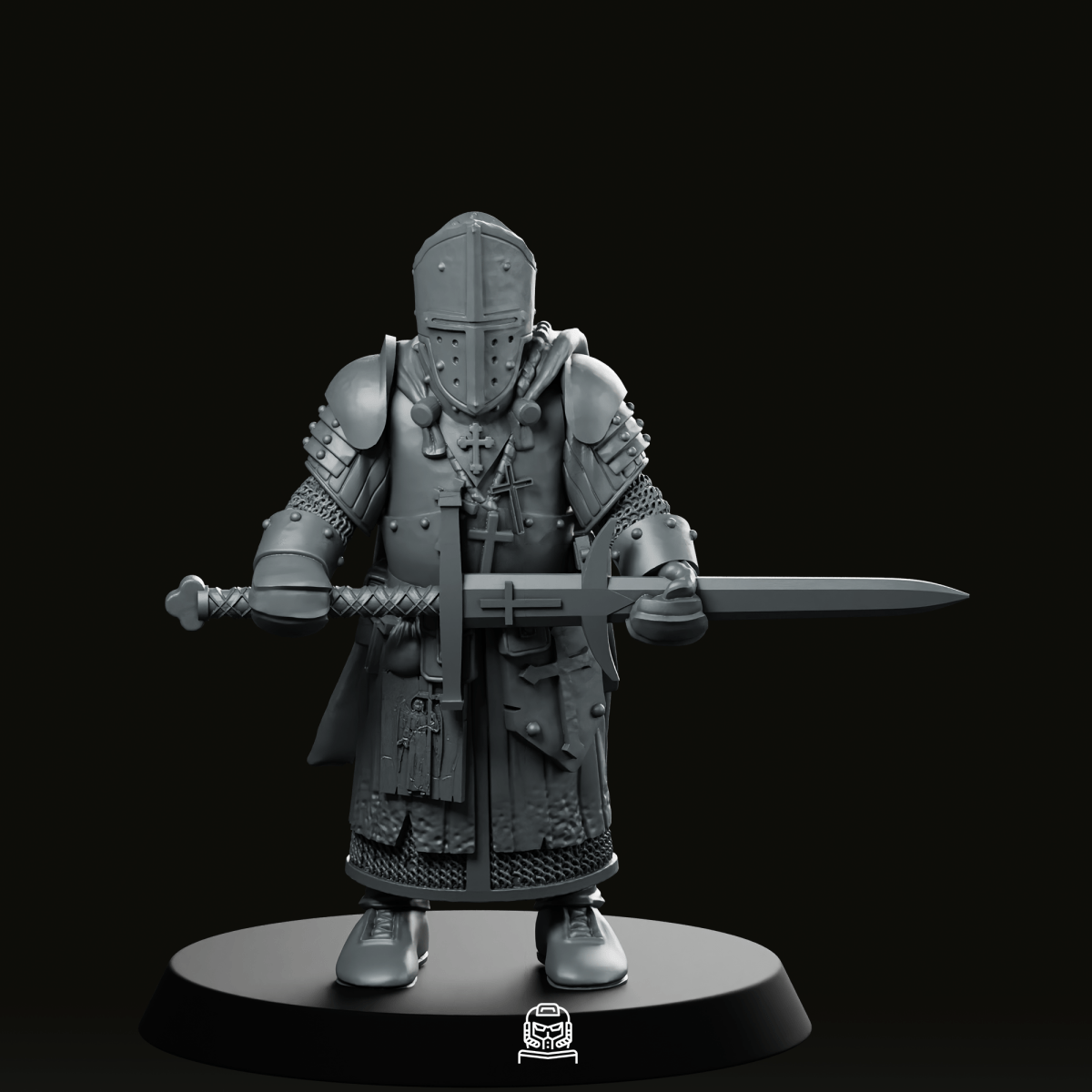 Trench Soldier Sword Priest Miniature