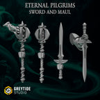 One Handed Melee Weapons | Eternal Pilgrims | Conversion Bits For 28mm 32mm Sci-fi Marines