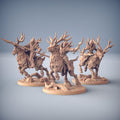Sylvan Stag Rider w/Helmet Miniatures | Sylvan Knights | Fantasy D&D Miniature | Artisan Guild