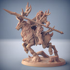 Sylvan Stag Rider Miniatures | Sylvan Knights | Fantasy D&D Miniature | Artisan Guild