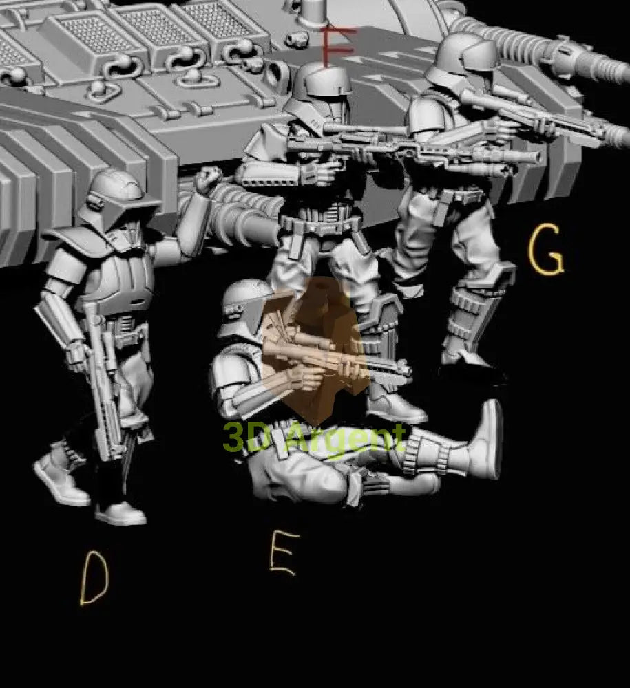 Tank Trooper Modular- Star Wars Legion 3D Printed Resin BlueWolf Miniatures