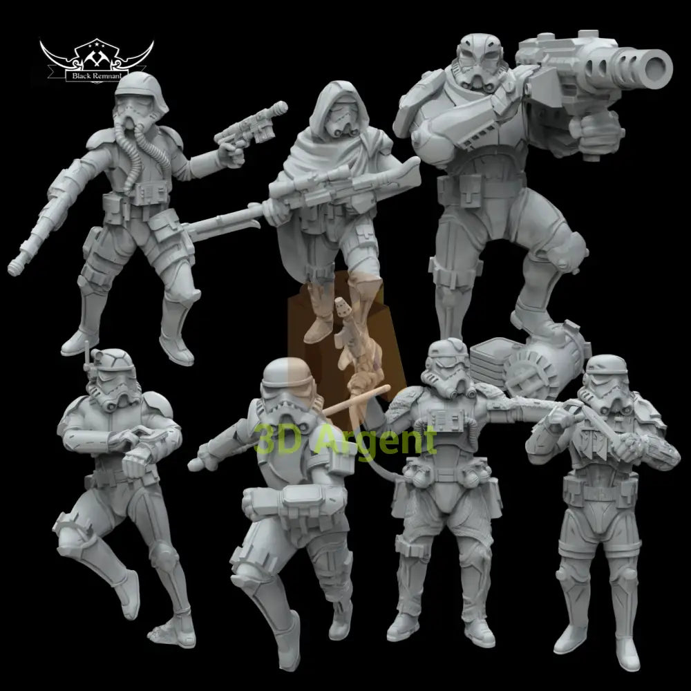 Task Force 99 Scar Squadron 7x Star Wars Legion compatible 3D Printed Resin Miniatures