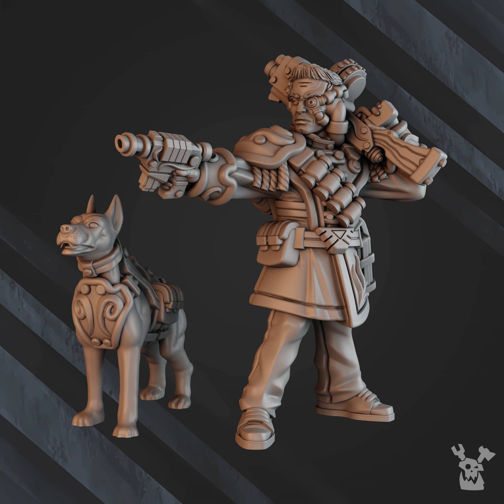 Lieutenant & Best Boy | The Dashing Nebula Syndicate | Grimdark Miniature | DakkaDakka