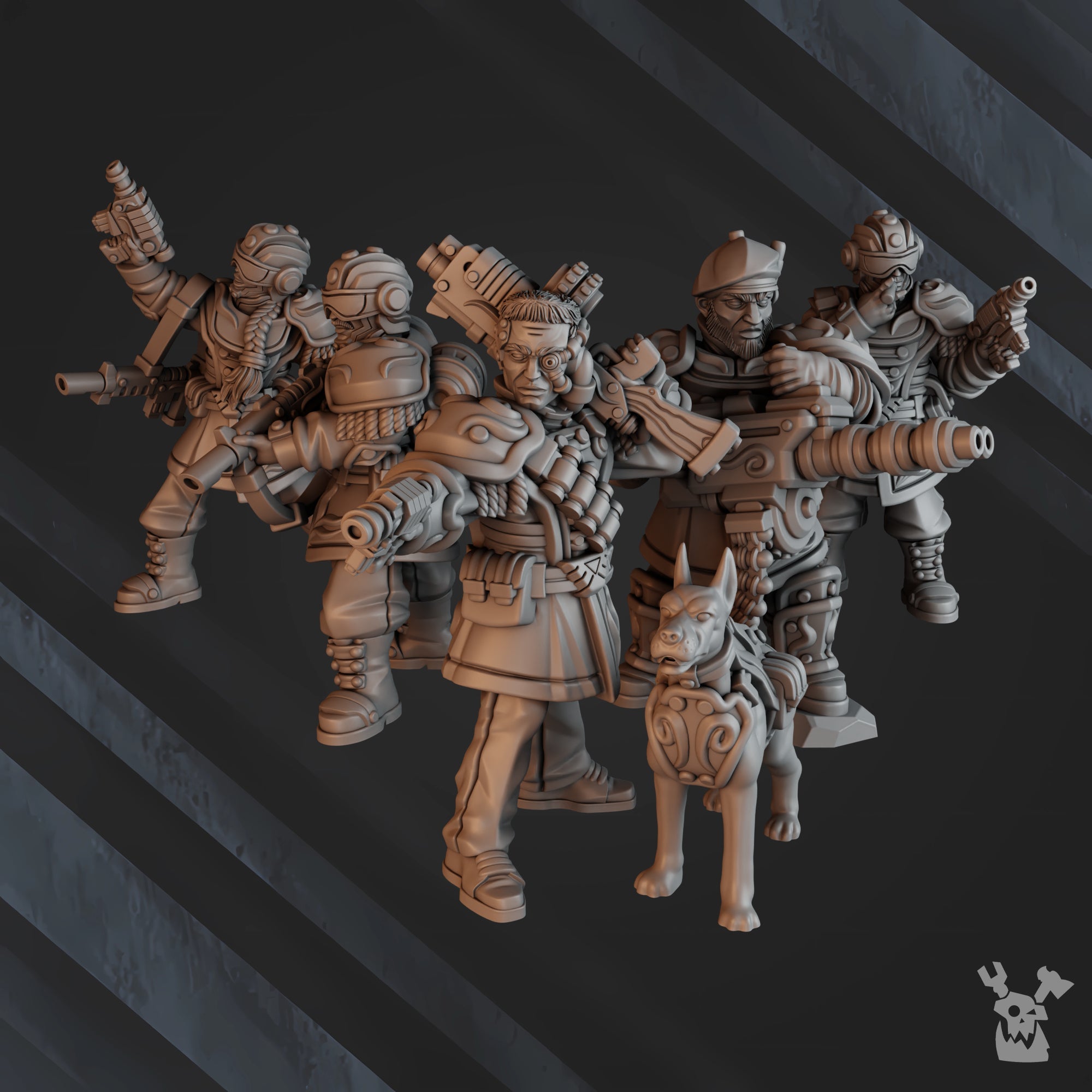 The Dashing Nebula Syndicate Command Miniatures | Grimdark Miniature | DakkaDakka