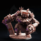 The Forbidden Section Library Golem - 3D Printed Monster Miniature