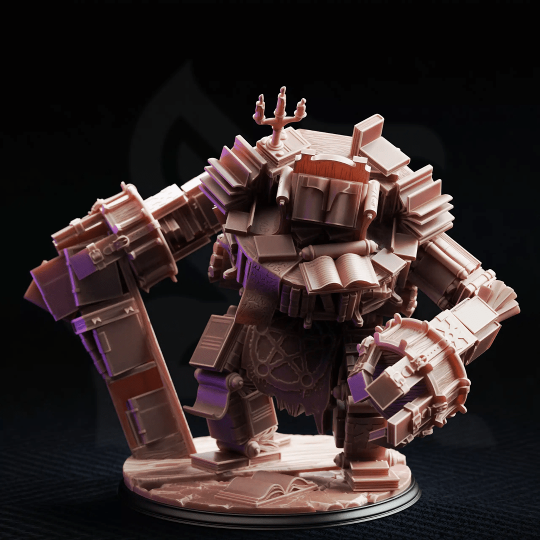 The Forbidden Section Library Golem - 3D Printed Monster Miniature