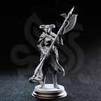 The Matriarch Tiefling Noblewoman - 3D Printed Fighter Character Miniature