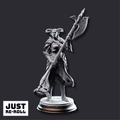 The Matriarch Tiefling Noblewoman - 3D Printed Fighter Character Miniature