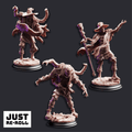 The Progressed Dragonblight Stricken Students - 3D Printed Monster Miniatures