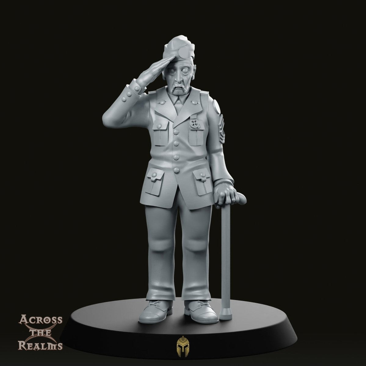The Veteran V for Victory Miniature