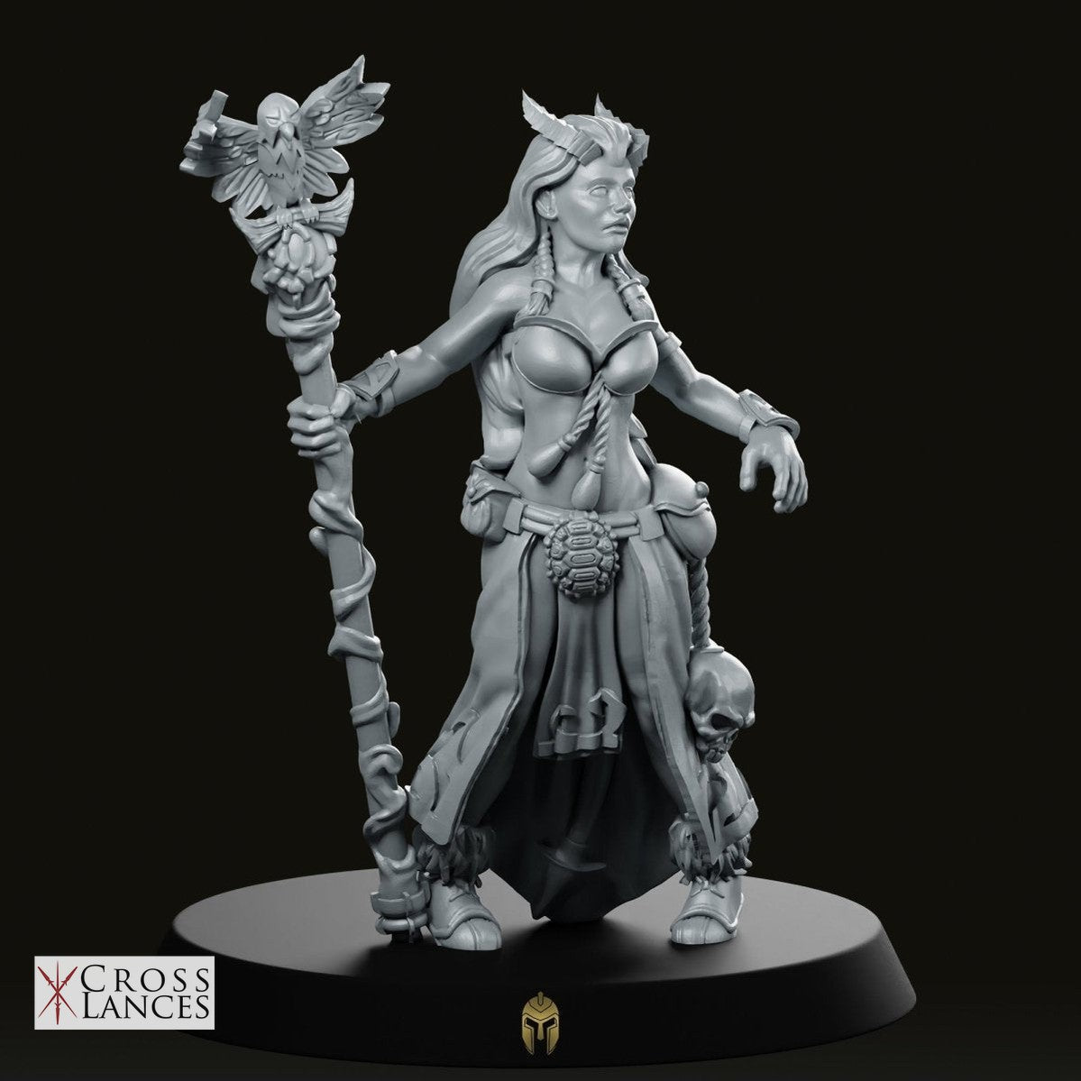Tiefling Druid Fantasy Miniature
