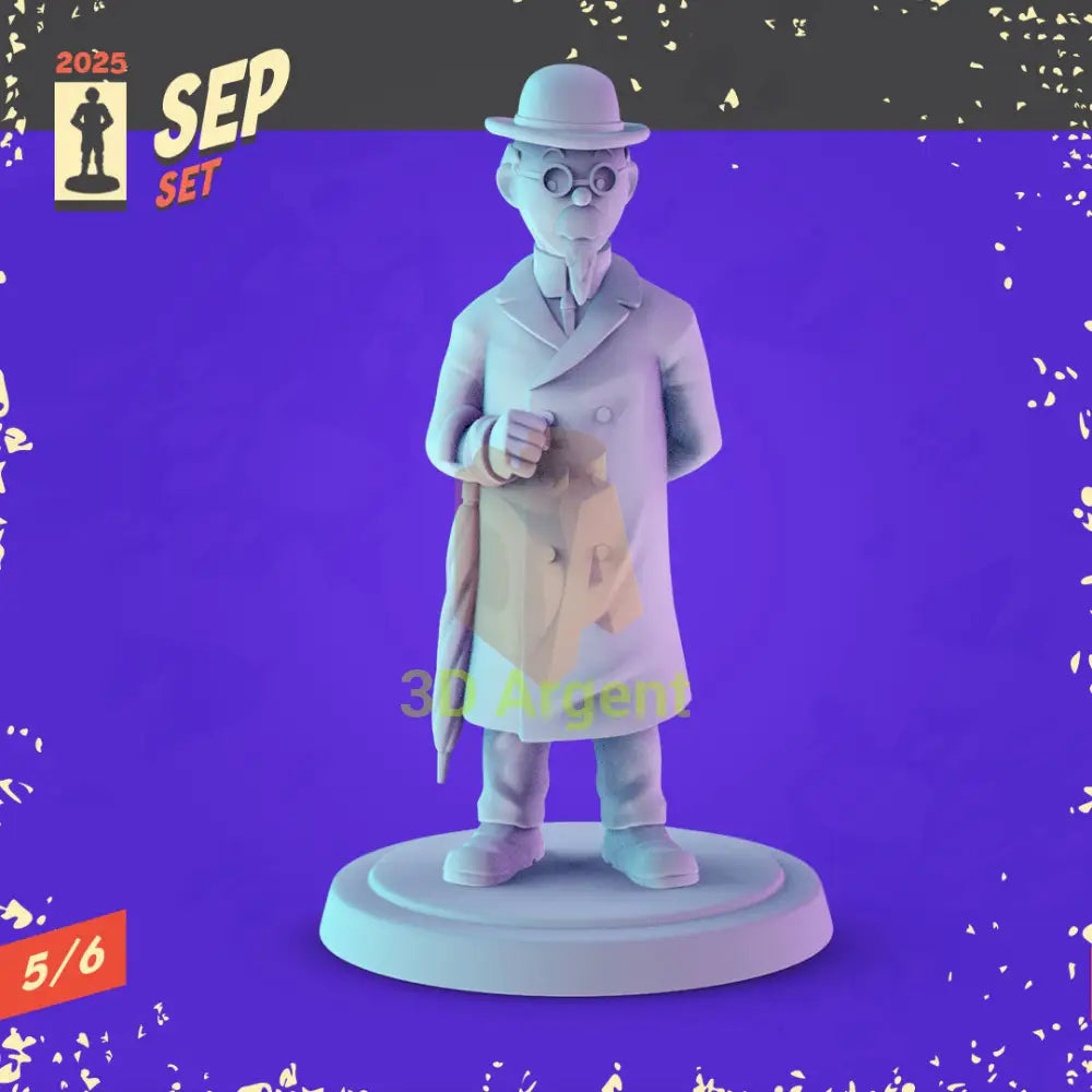 Tintin & Asterix Miniatures Set – 3D Printed 32mm Resin Figures RPG D&D Display