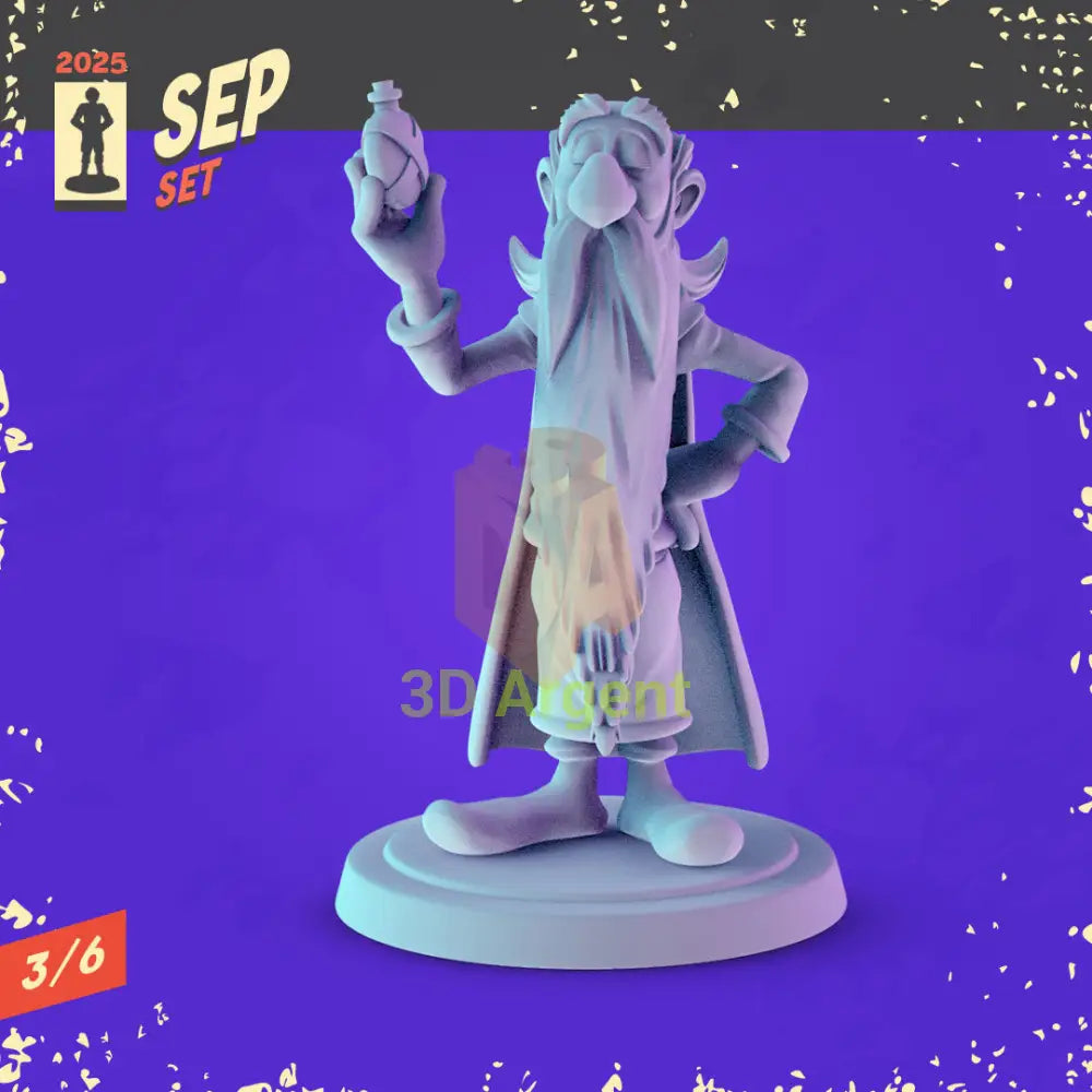 Tintin & Asterix Miniatures Set – 3D Printed 32mm Resin Figures RPG D&D Display