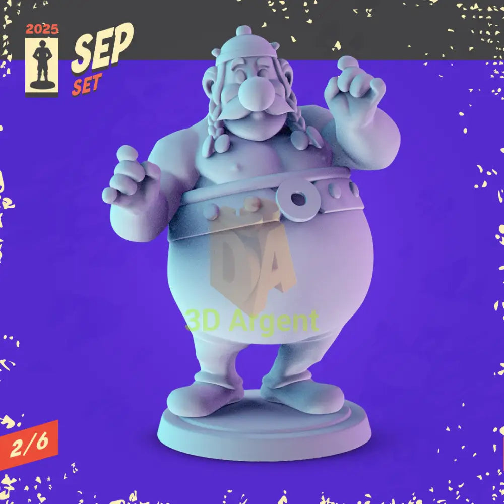 Tintin & Asterix Miniatures Set – 3D Printed 32mm Resin Figures RPG D&D Display