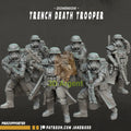 Trench Death Troopers 6 figures - Star Wars Legion compatible 3D Printed Resin Miniatures