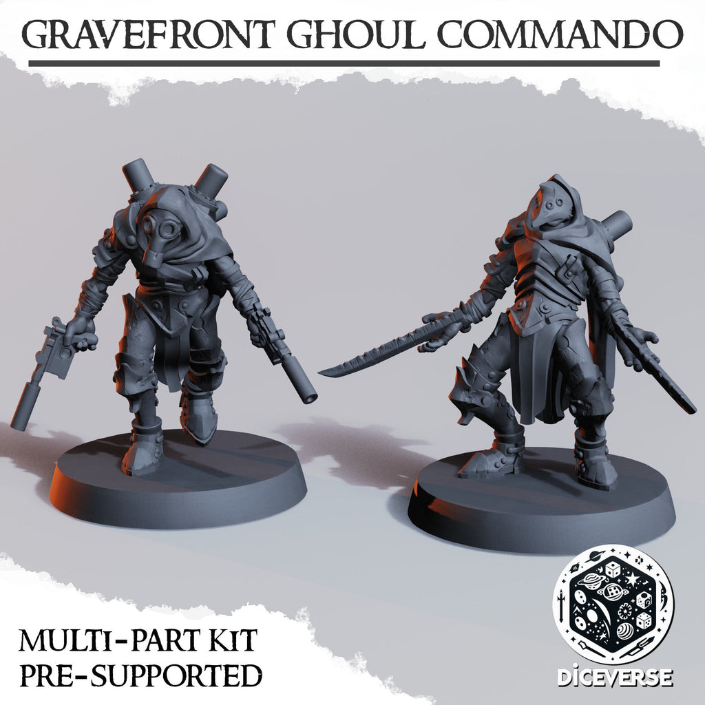 Gravefront Ghoul Commando Miniatures | Trench Grimdark | Diceverse
