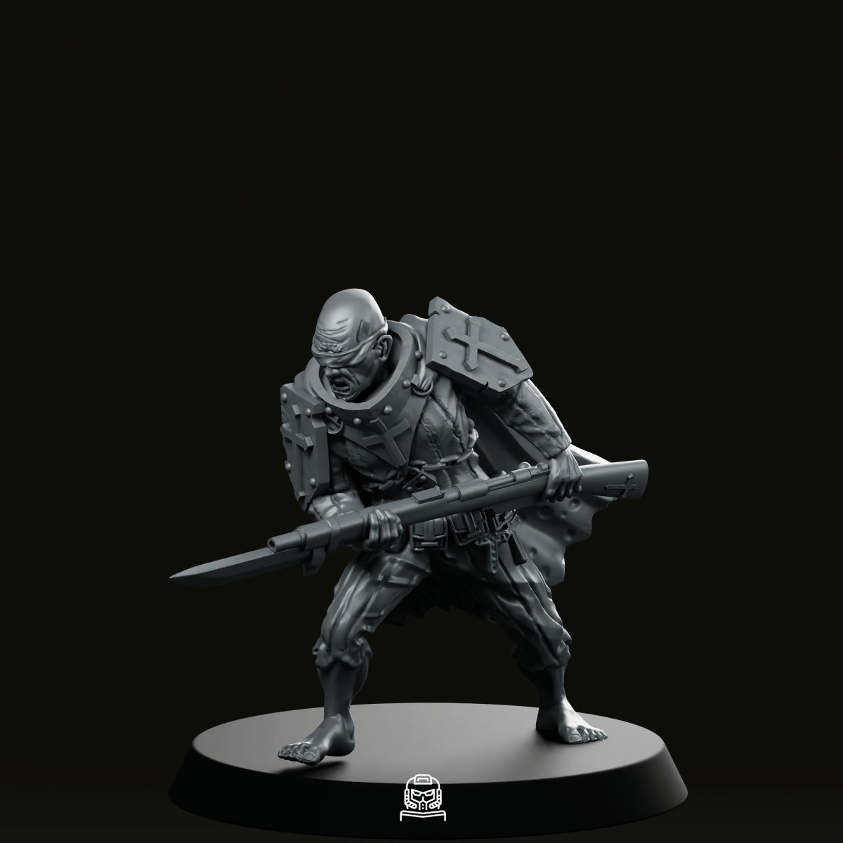 Trench Soldier Trooper Attack Miniature