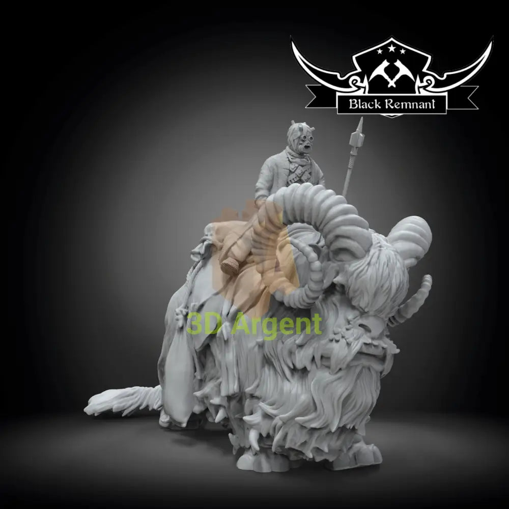 Tusken Raider & Bantha - Star Wars Legion compatible 3D Printed Resin Miniatures