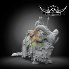 Tusken Raider & Bantha - Star Wars Legion compatible 3D Printed Resin Miniatures