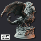 Underthwyn Ancient Fey Dragon - 3D Printed Monster Miniature