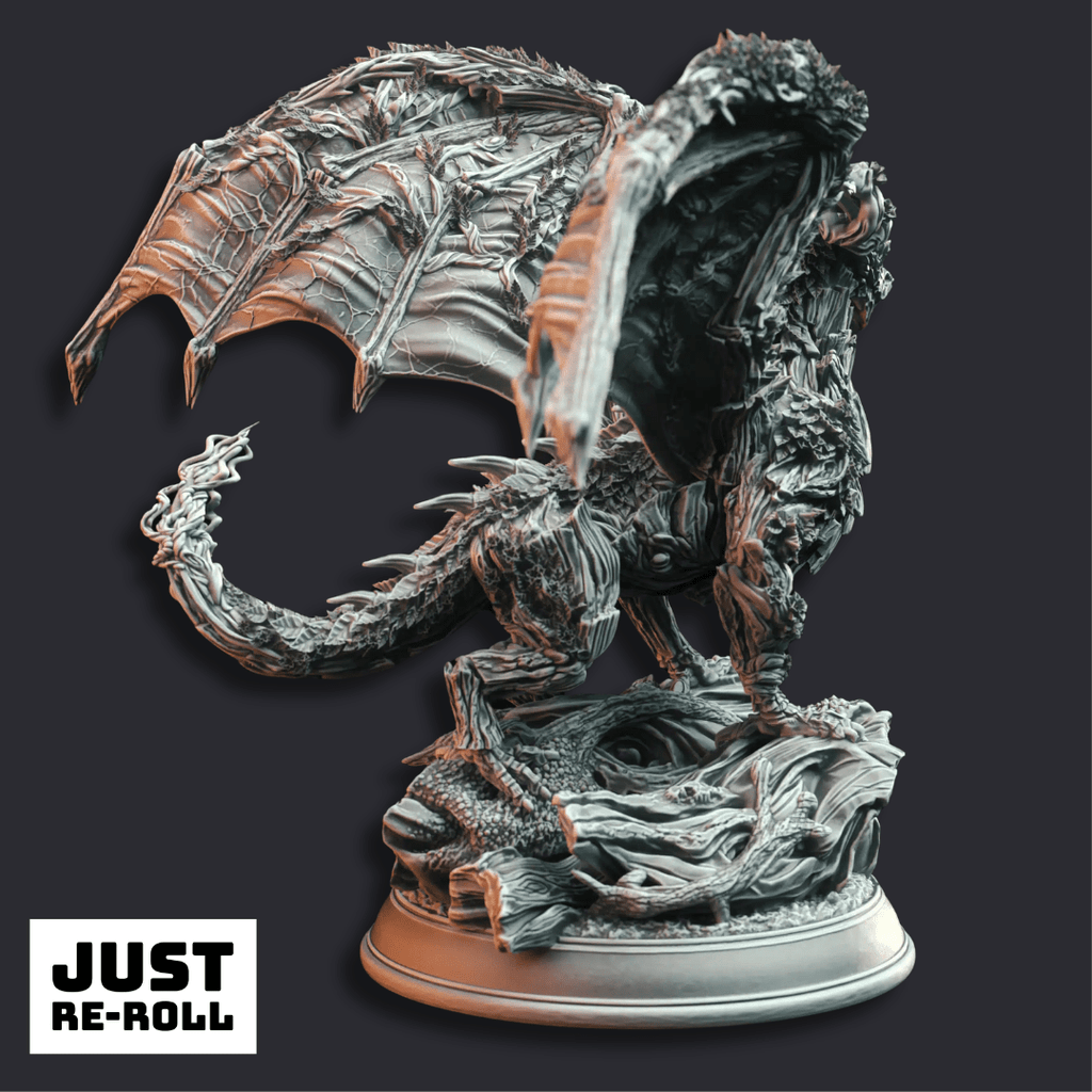 Underthwyn Ancient Fey Dragon - 3D Printed Monster Miniature