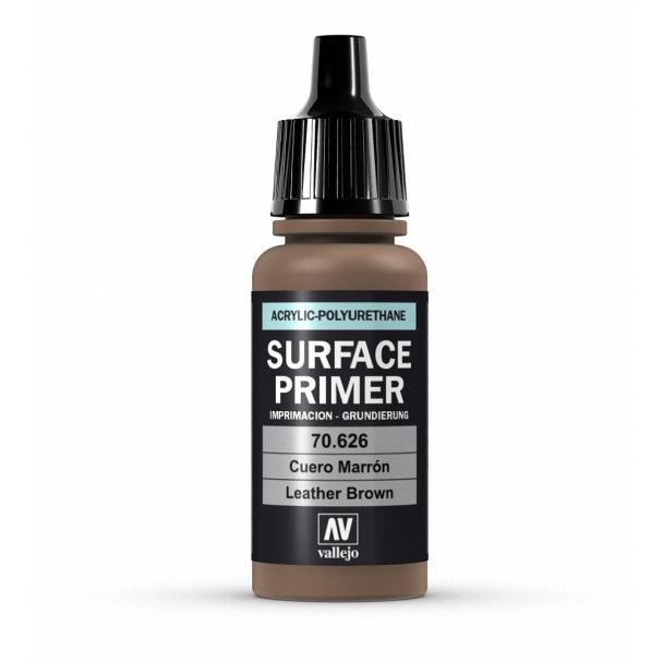 Vallejo Polyurethane - Primer Leather Brown 17ml