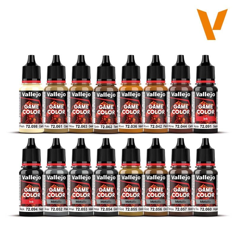 Vallejo Game Color Set - Leather & Metal 72.189