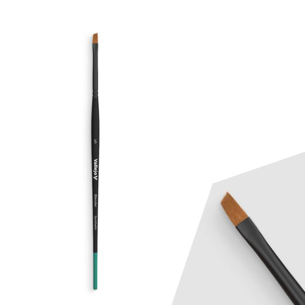 Vallejo AV Blender - Flat Angled Synthetic Brush (small)