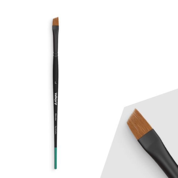 Vallejo AV Blender - Flat Angled Synthetic Brush (large)