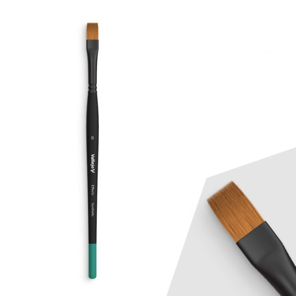 Vallejo AV Effects - Flat Rectangular Synthetic Brush No. 8