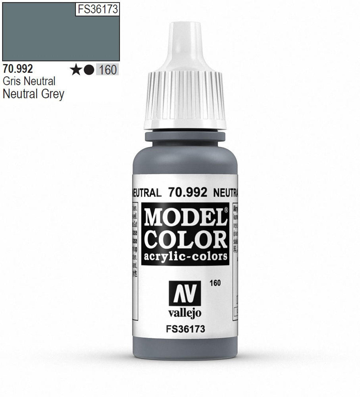 Vallejo Model Color - Neutral Grey