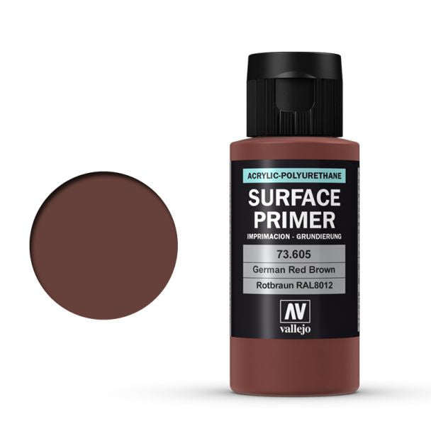Vallejo Acrylic Polyurethane - Primer German Red Brown (RAL 8012) 60ml