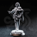 Victoria Asquith Lady Duellist - 3D Printed Rogue Character Miniature