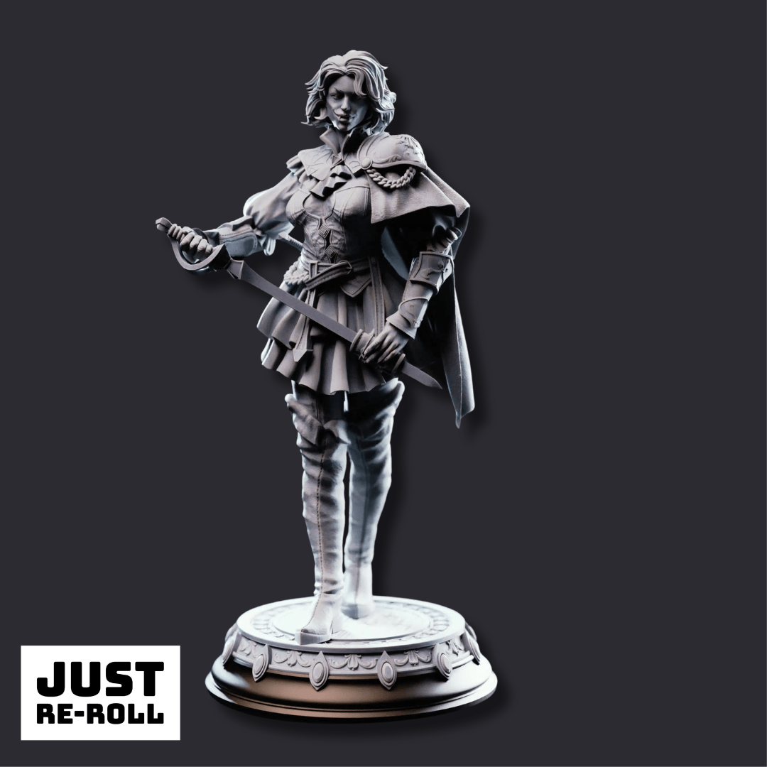 Victoria Asquith Lady Duellist - 3D Printed Rogue Character Miniature