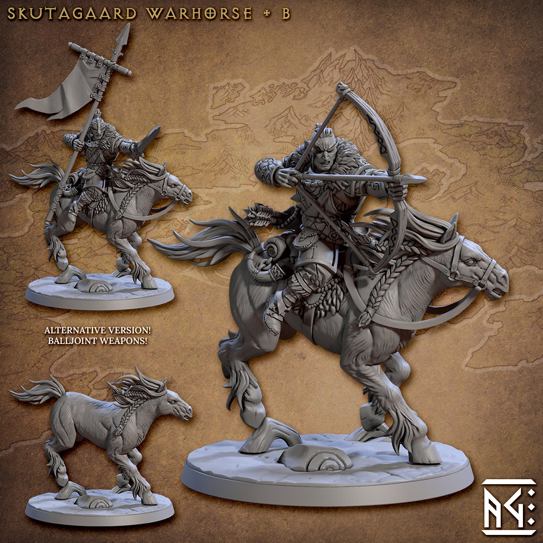 Skutagaard Warhorse Miniatures | Skutagaard Northmen Saga | Fantasy D&D Miniature | Artisan Guild