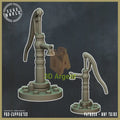Wasteland Water Pump – 3D Printed Resin Terrain Nuke World Miniatures