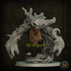 Water Elemental - Dungeons and Dragons (D&D), DragonLance, Frostgrave, Fantasy 3D Printed Resin Miniatures