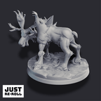 White Moose – 3D Printed Fantasy Creature Miniature