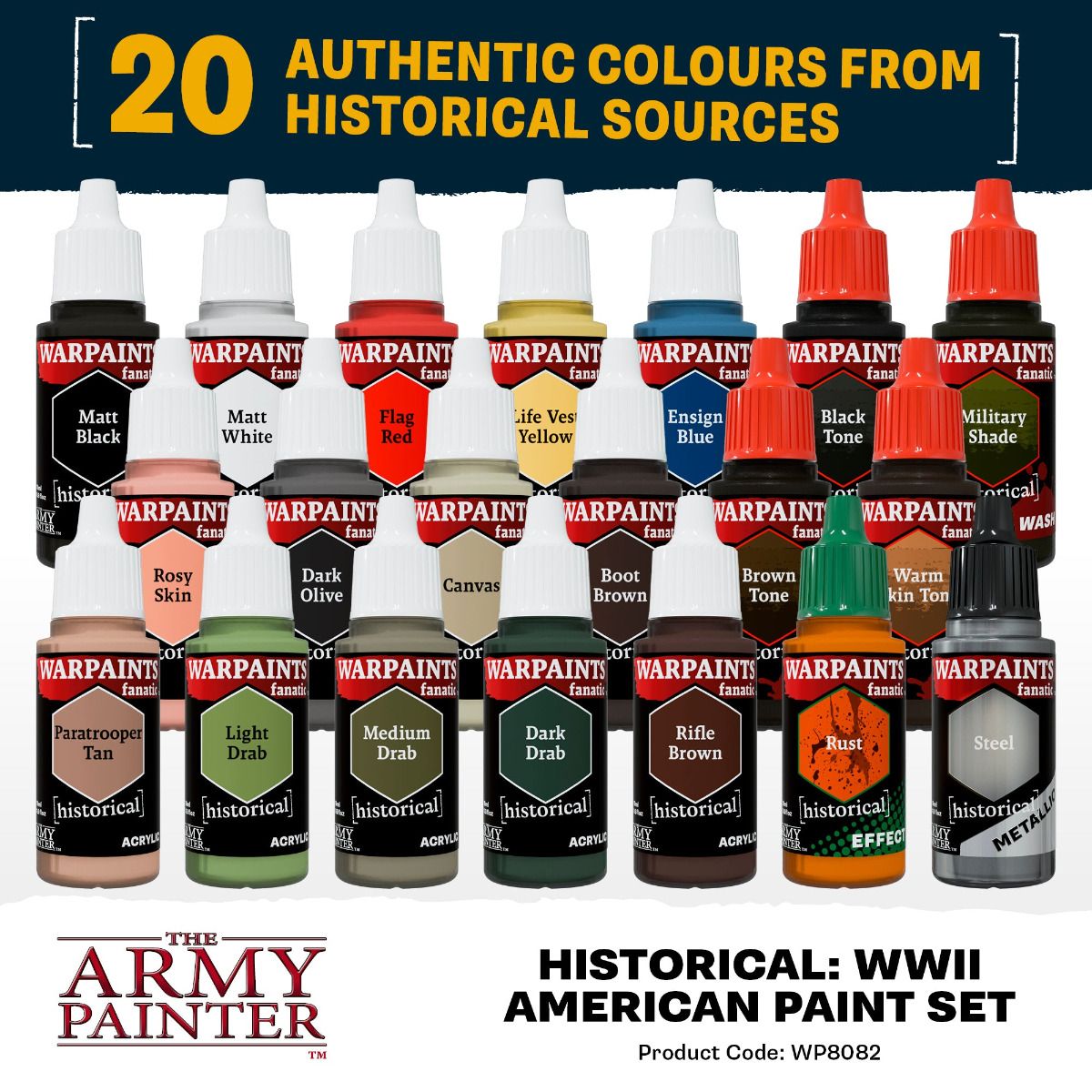 Army Painter Historical: WWII American Paint Set