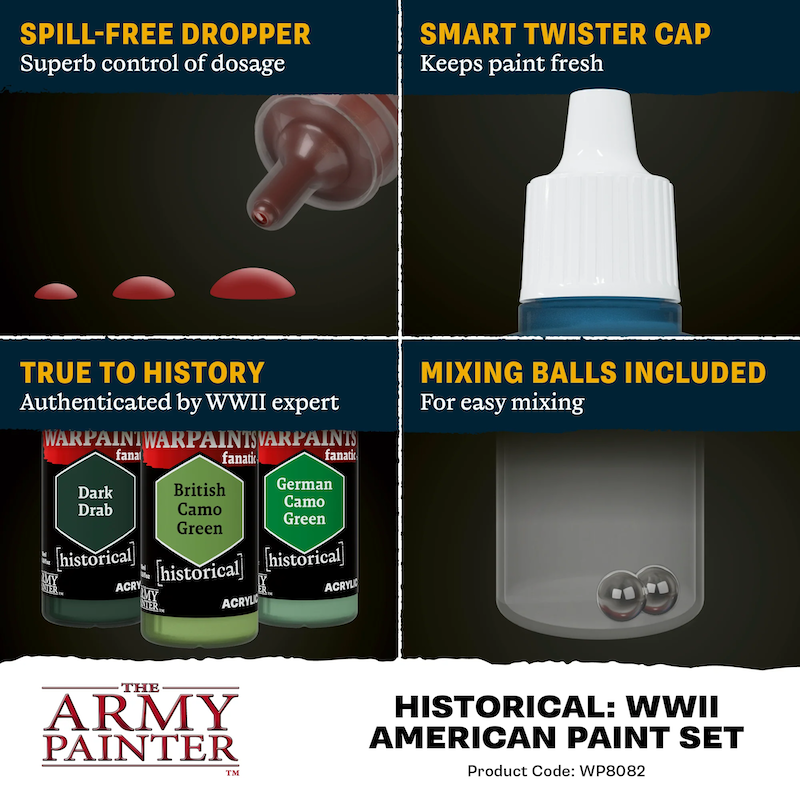 Army Painter Historical: WWII American Paint Set