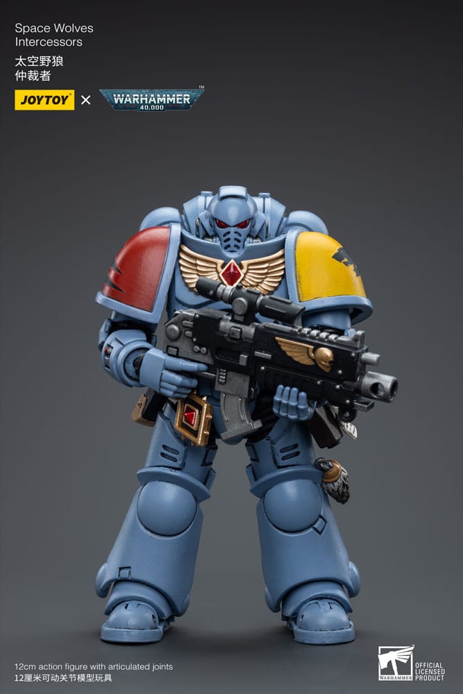 Joy Toy Warhammer 40k Space Wolves Intercessor 12cm