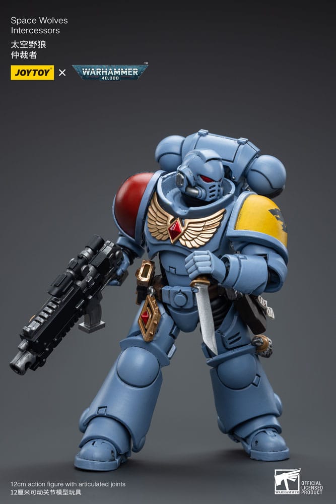 Joy Toy Warhammer 40k Space Wolves Intercessor 12cm