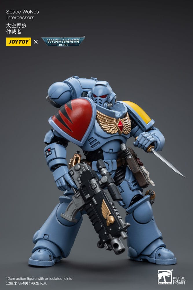Joy Toy Warhammer 40k Space Wolves Intercessor 12cm