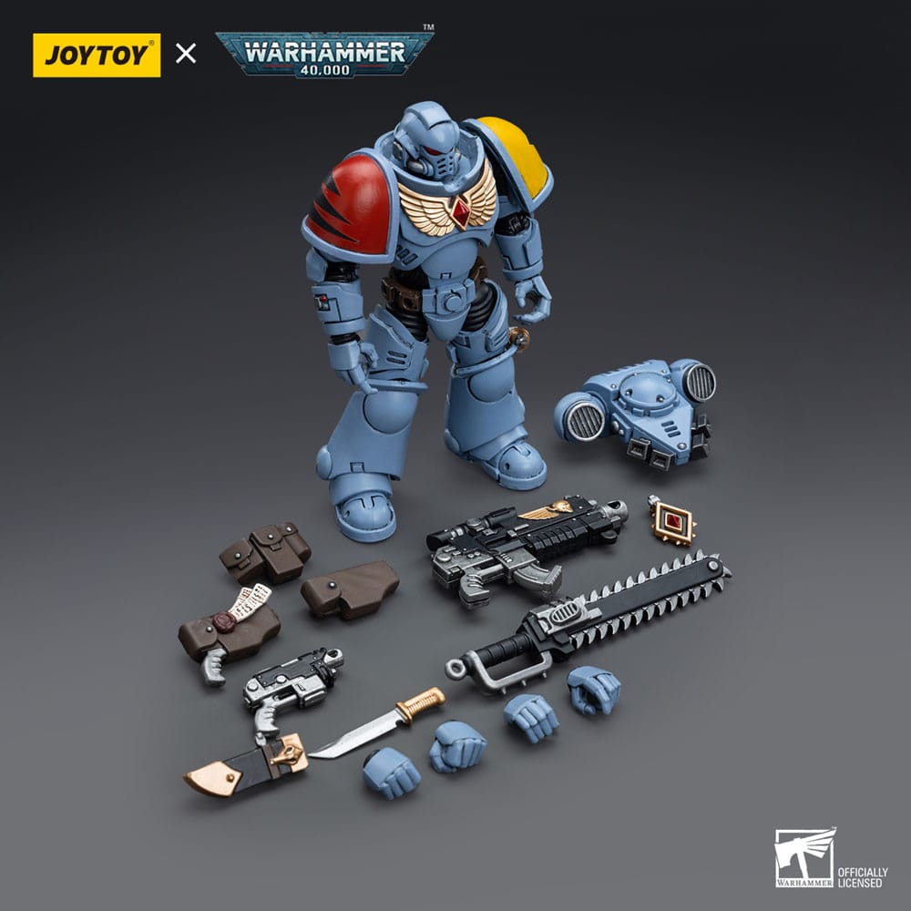 Joy Toy Warhammer 40k Space Wolves Intercessor 12cm
