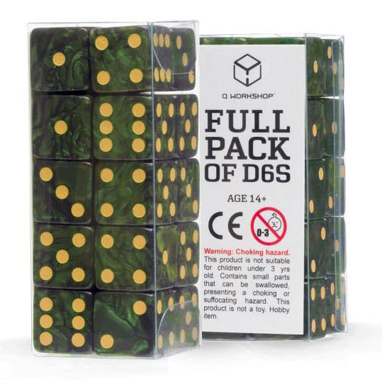 Q Workshop Dice Set Full Pack D6 Green (20)