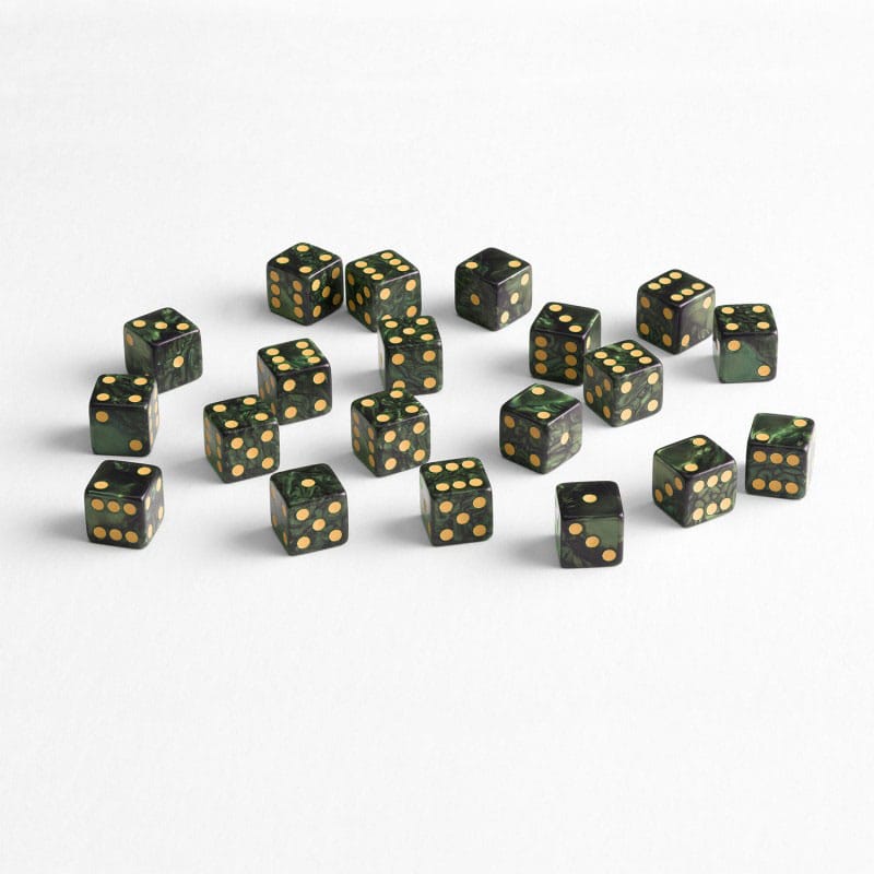 Q Workshop Dice Set Full Pack D6 Green (20)